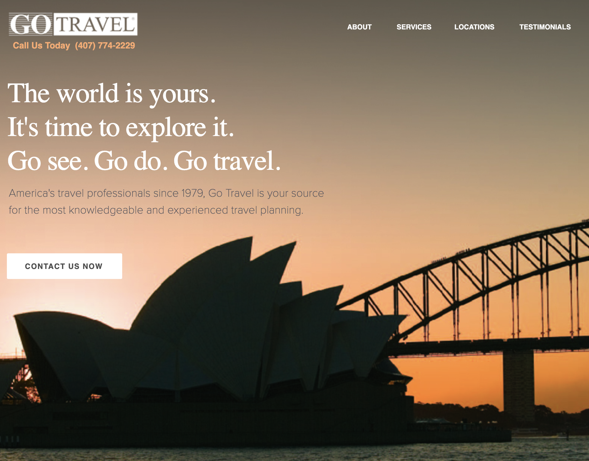 Go travel portfolio