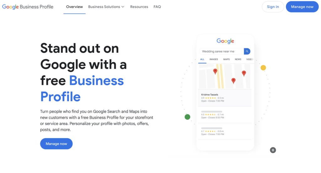 Create a Google Business Profile