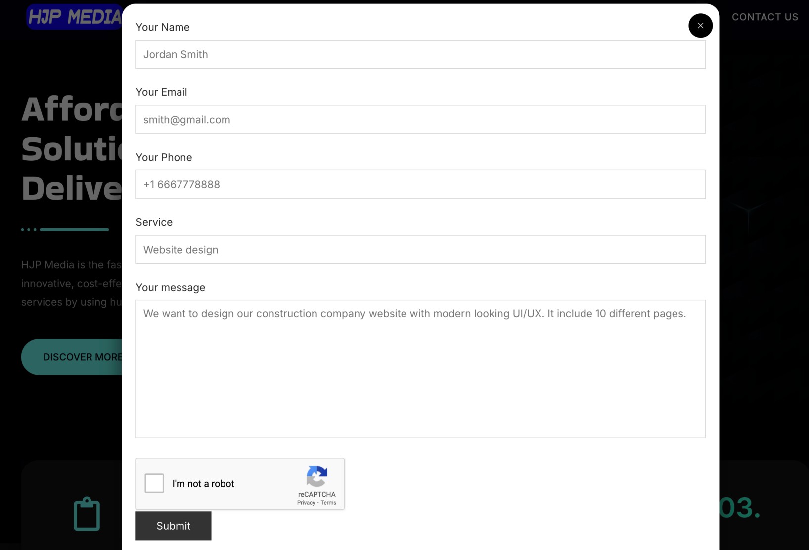 1. Clear Contact Information