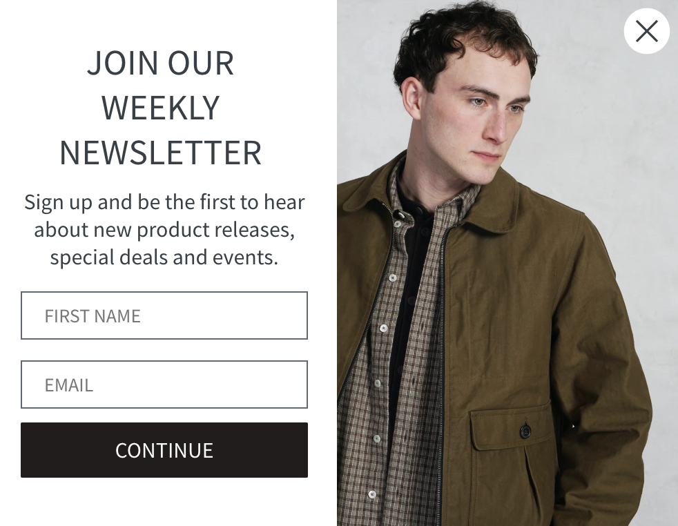 Popups with Offers